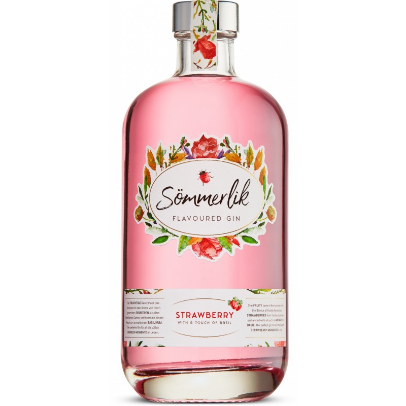 Sömmerlik Strawberry Flavoured Gin 38,8% Vol. 0,5 Liter bei Premium-Rum.de