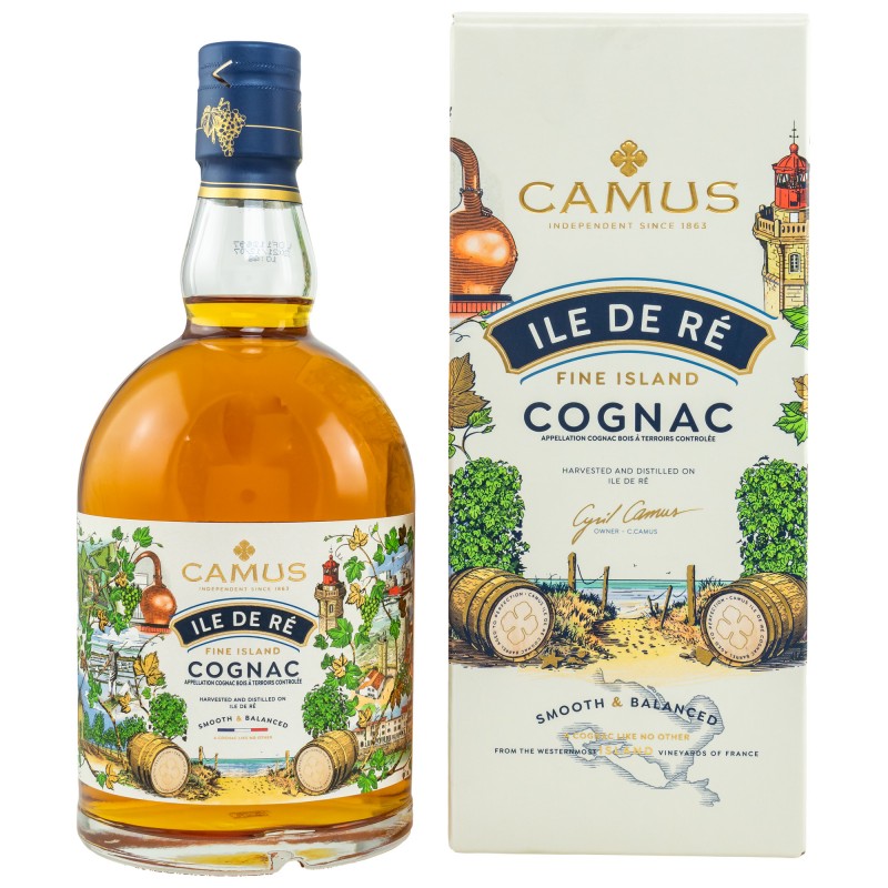 Camus Ile de Ré Fine Island Cognac 40% Vol. 0,7l in Geschenkbox (neue Ausstattung)