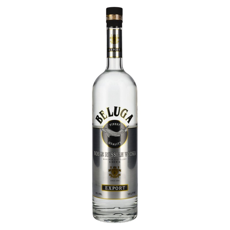Beluga Noble Russian Vodka EXPORT 40% Vol. 1,5 Liter bei Premium-Rum.de bestellen.