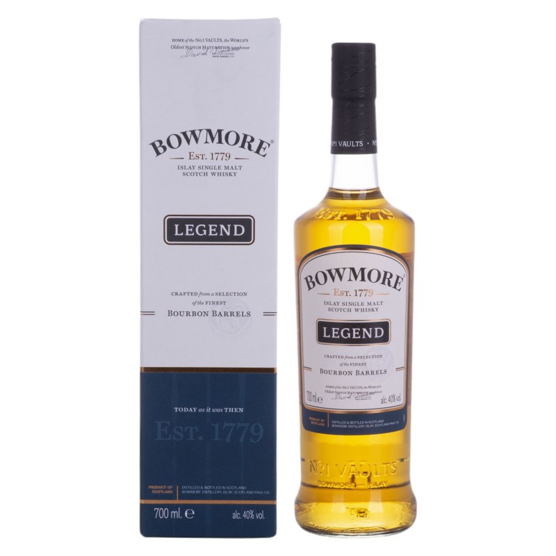 Bowmore LEGEND Islay Single Malt 40% Vol. 0,7 Liter  bei Premium-Rum.de bestellen.