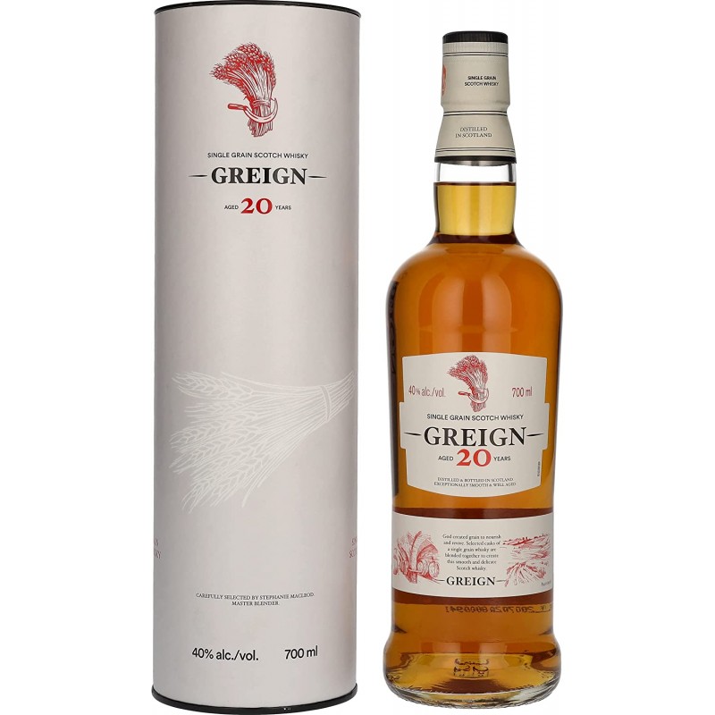 Greign 20 Years Old Single Grain Scotch Whisky 40% Vol. 0,7l in Geschenkbox