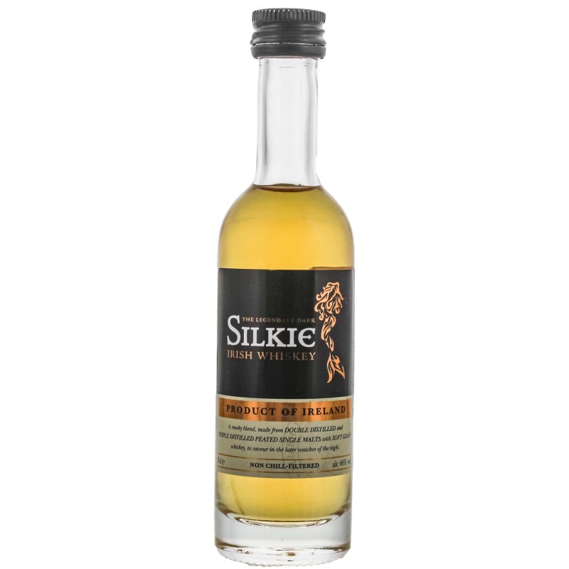 The Legendary SILKIE DARK Blended Irish Whiskey 46% Vol. 0,05 Liter