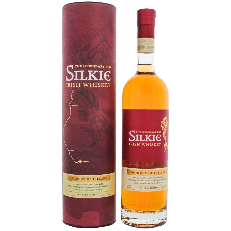 The Legendary SILKIE RED Blended Irish Whiskey 46% Vol. 0,7 Liter in Geschenkbox bei Premium-Rum.de