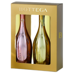 Bottega Gold + Rose Gold Pinot Spumante Brut 2 x 0,75 Liter in GP