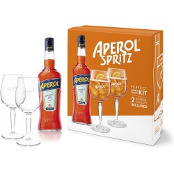 Aperol Aperitivo Geschenkset - Aperol Spritz im Set mit 2 Gläsern bei Premium-Rum.de