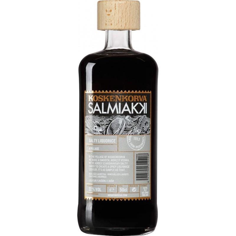 Koskenkorva Salmiakki Salziger Lakritzschnaps 0,5 Liter Glasflasche bei Premium-Rum.de bestellen.