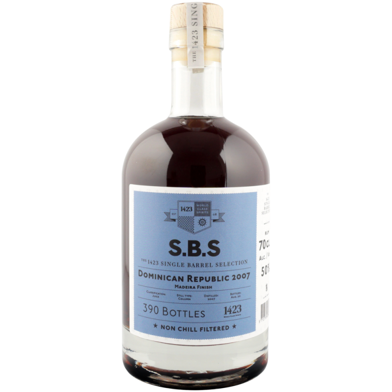 S.B.S Dominican Republic 2007 50% Vol. 0,7 Liter in Geschenkbox bei Premium-Rum.de