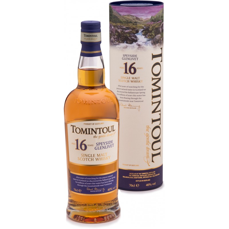 Tomintoul 16 Years Old Single Malt Scotch Whisky 40% Vol. 0,7 Liter bei Premium-Rum.de bestellen.