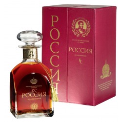 ROSSIYA РОССИЯ Brandy 15 Jahre 40% Vol. 0,7 Liter bei Premium-Rum.de bestellen.